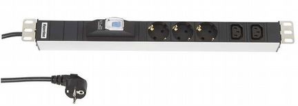 Блок розеток 19 Hyperline SHT19-3SH-2IEC-B-2.5EU