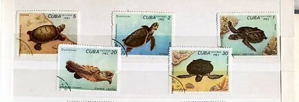 Куба фауна гаш. 1983 черепахи