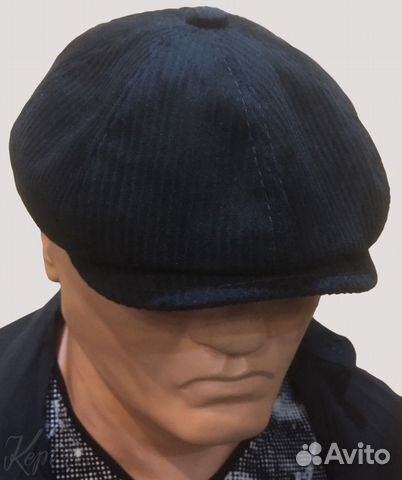 Кепка черный вельвет новая восьмиклинка