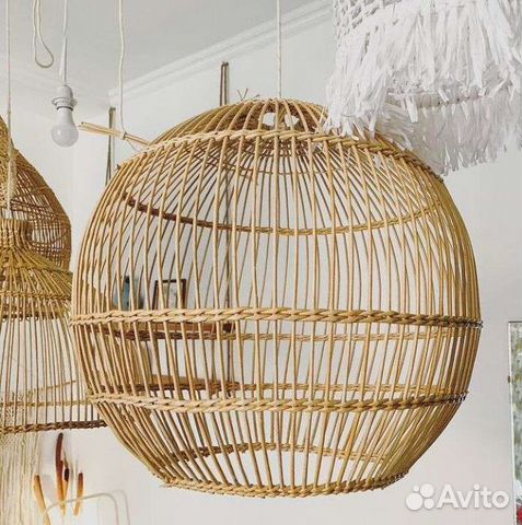 Абажур плетёный