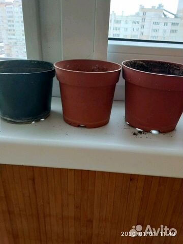 Цветочные горшки б/у