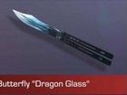 Нож бабочка из standoff 2, dragon glass