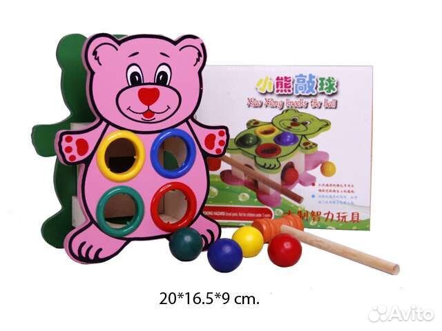 Игрушка деревянная Стучалка забивалка с молотком