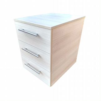 Тумба тумбочка 3 ящика ручки рейлинги на колёсах