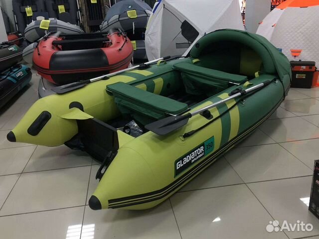 Лодка Gladiator E 350 Pro оливковый