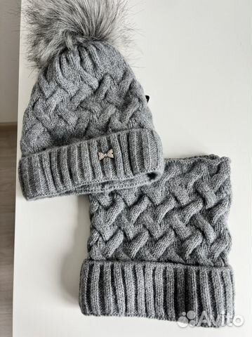Комплект шапка и снуд
