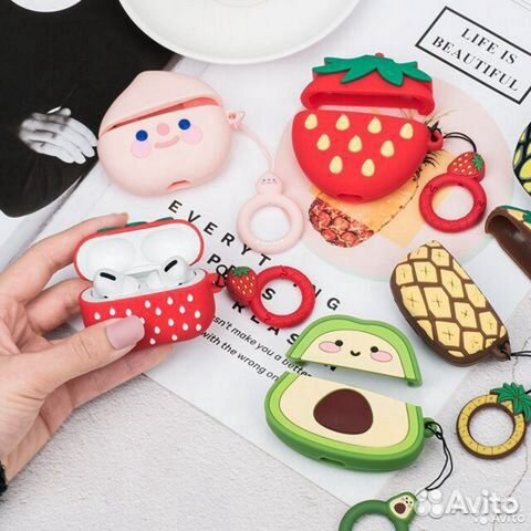 Силиконовые чехлы на AirPods 2 оригинальные