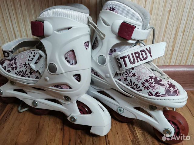 Коньки роликовые детские, раздвижные, р 27-30