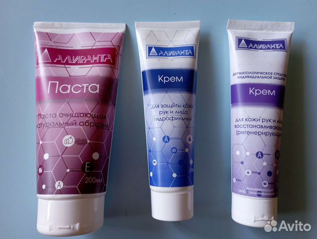 Крем для защиты рук, паста очищающая