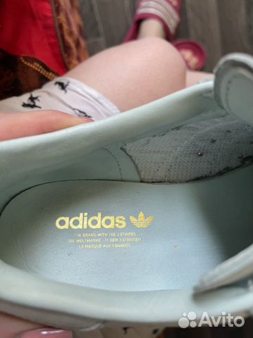 Кожаные кеды adidas