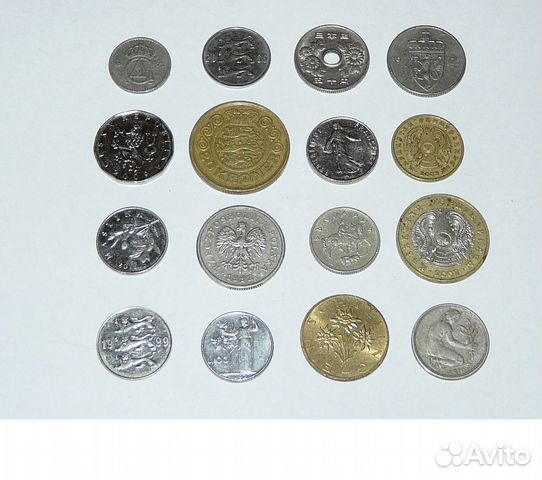Коллекция разных монет