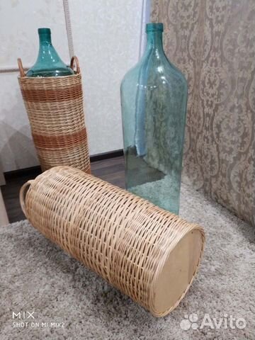 Бутылка с корзиной