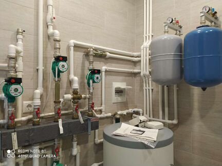 Монтаж отопления, водоснабжения. Теплый пол