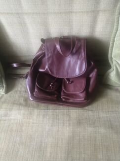 Рюкзак из натуральной кожи, Италия.Новый