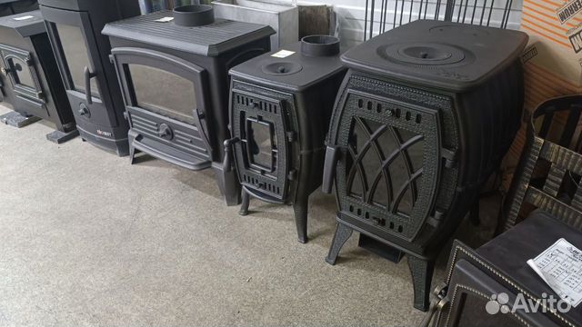 Печь камин чугунная Бахта для дачи и дома