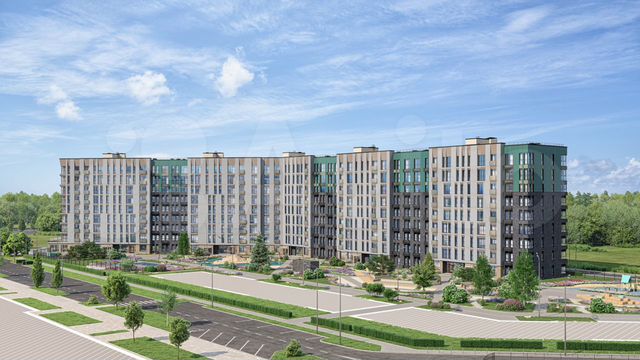 1-к. квартира, 53,9 м², 1/9 эт.