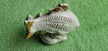 Статуэтка Рыба-Карп 1956 год СССР- Дулево фз
