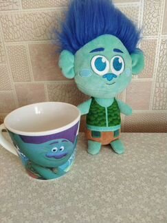 Кружка с игрушкой Магнит Dreamworks тролли Розочка