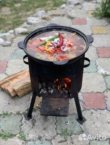 Казан, печь для казана, афганский казан