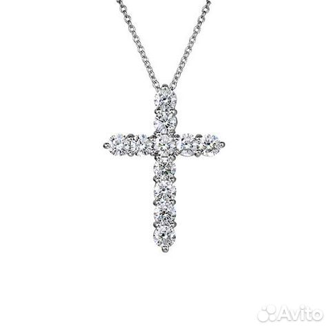 Крест в стиле Graff 0,54ct G/VS-SI