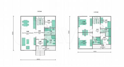 Коттедж 162 м² на участке 6,9 сот.