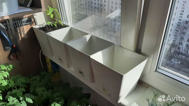 Горшок на подоконник 3л для цветов и овощей