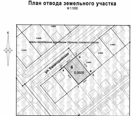 Проект отвода земельного участка