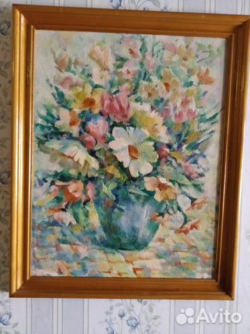 Картина маслом на холсте цветы