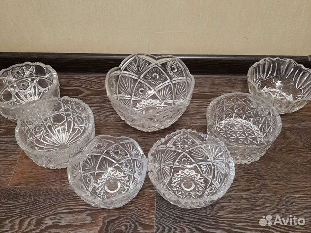 Ваза конфетница хрусталь