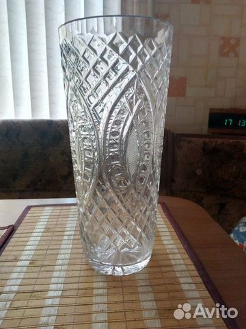 Ваза для цветов хрустальная