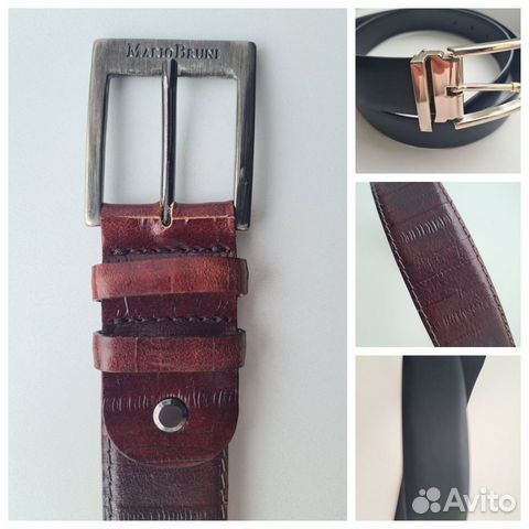 Мужской кожаный ремень Mario Bruni