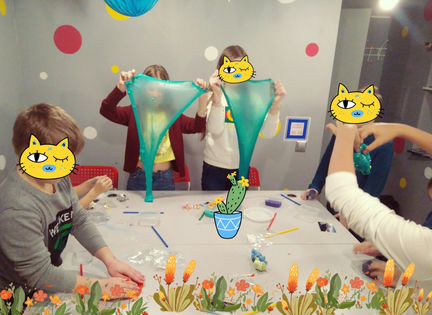 Мастер Класс по слаймам (лизунам)