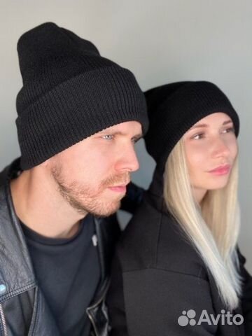 Шапка зимняя черная новая