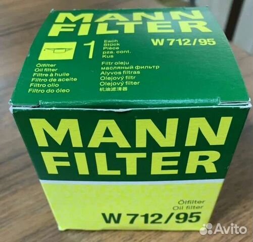 Mann-Filter W712 / 95 оригинал фильтр масляный