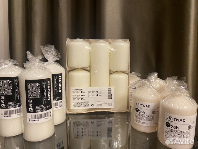 Свечи, набор свечей, подсвечники IKEA