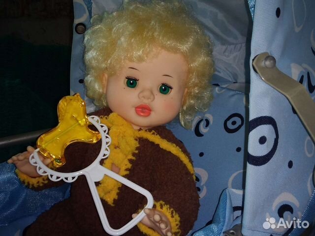 Кукла пупс с веснушками 45 см, Кругозор СССР