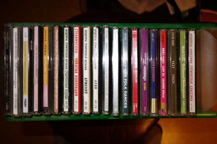 Бокс для CD дисков с дисками(20 штук)