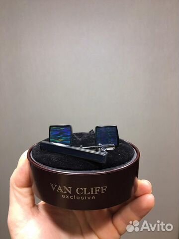 Запонки с прищепкой (зажимом) для галстука