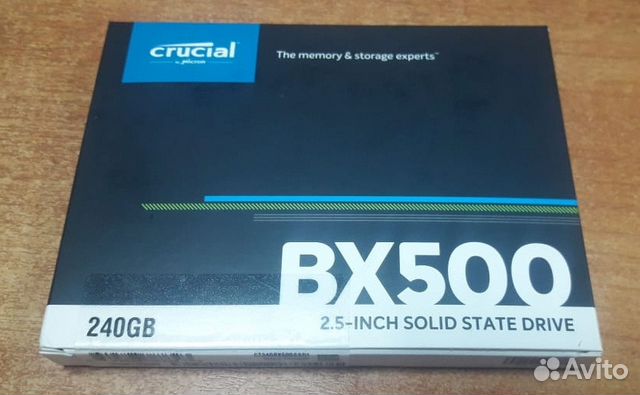 SSD 240Gb Crucial BX500. Гарантия 12мес