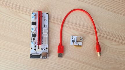 Новый Райзер VER 008s 3в1, Кабель USB 30 см