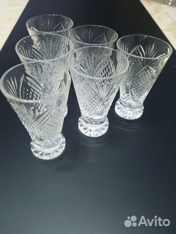 Рюмки хрустальные (6шт). Винтаж.ссср