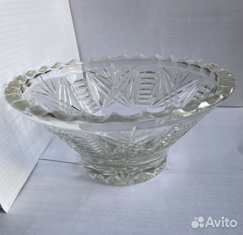 Конфетница хрустальная СССР