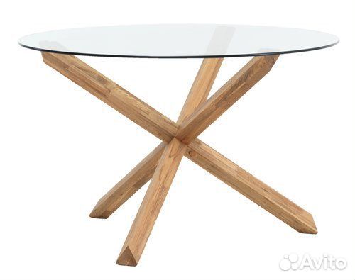 Ikea стеклянный стол круглый