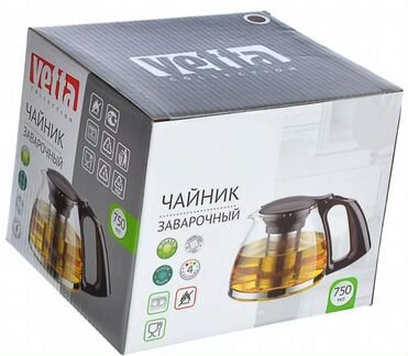 Заварочный чайник 0,75 л с фильтром в виде стакана