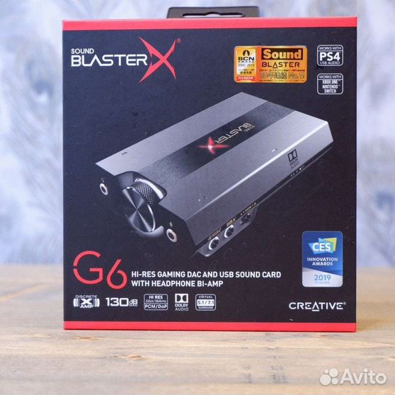 Звуковая карта sound blaster g6