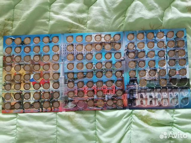 Монеты биметалл 128шт