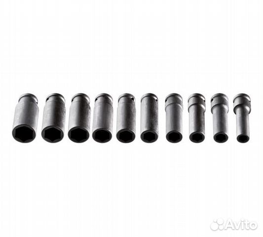 Головки торцевые ударные длинные 1/2 10-24 мм Neo