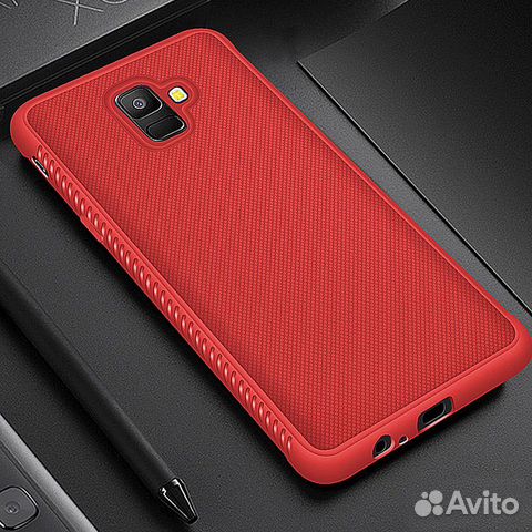 Чехол-бампер и стекло samsung Galaxy J8 (2018)