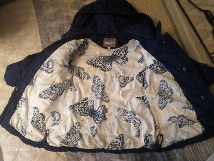 Куртка Пальто Gulliver+ в подарок 2 шапочки