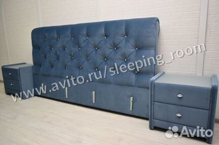 Кровать Вермонт 180*200 с пм + 2 тумбы Солсбери